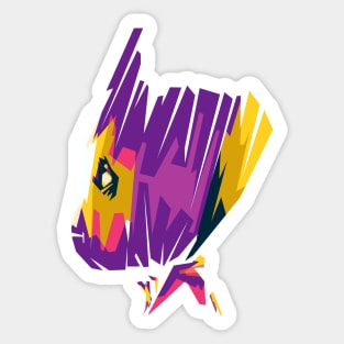 Groot illustration colorful Sticker